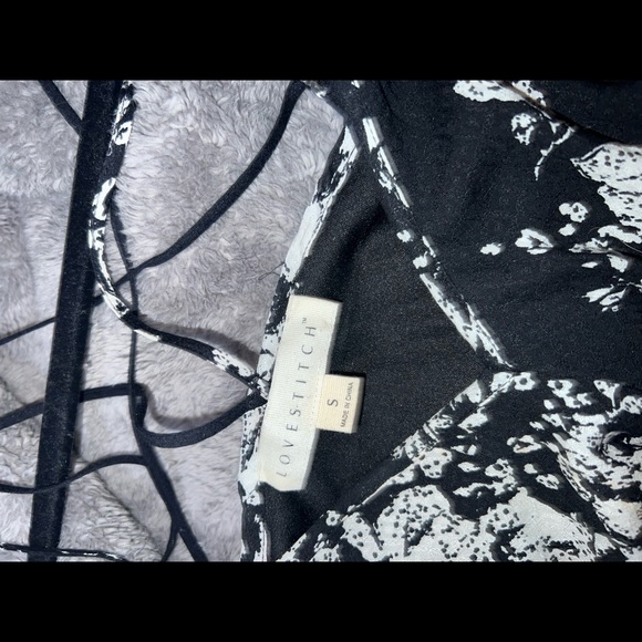 Lovestitch Black & White Irregular Hem Sundress - Size Small - Picture 5 of 5